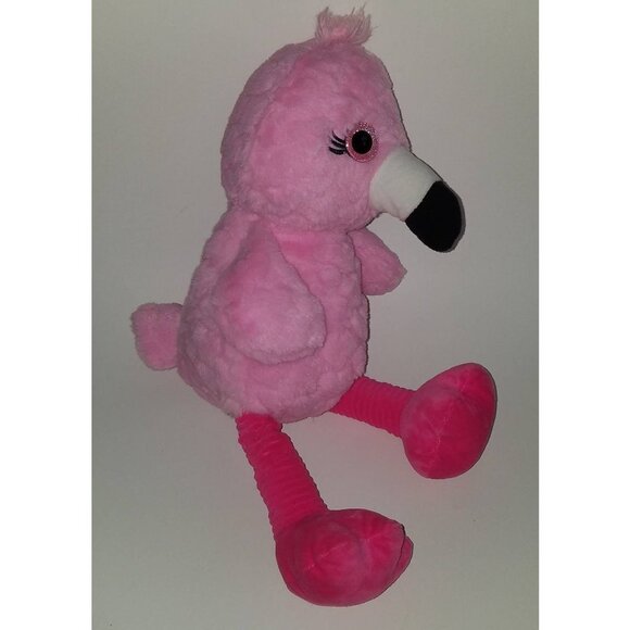 Occasions Pink Flamingo Plush Stuffed Animal Toy Bird Lovey Big Eyes w/Tag - Picture 5 of 9